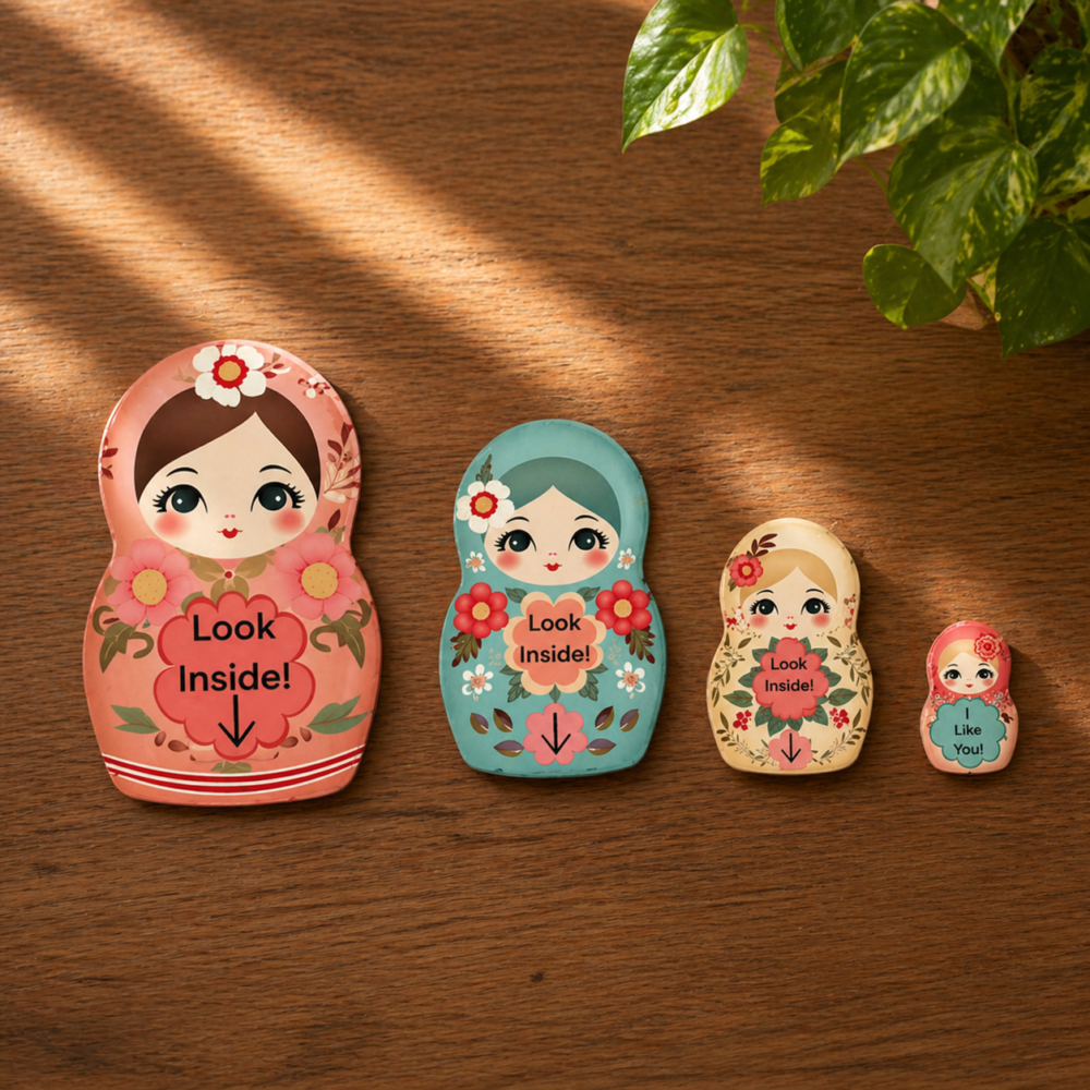 Paper Russian Dolls